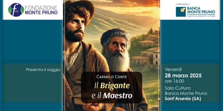 “Il Brigante e il Maestro”, il nuovo libro di Carmelo Conte presentato dalla Banca Monte Pruno e dalla Fondazione Monte Pruno