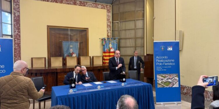 Accordo tra il Consorzio ASI e il comune di Salerno per la realizzazione di un Polo Fieristico