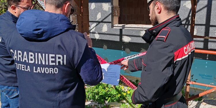 Sequestrata una struttura edilizia nel comune di Santa Marina