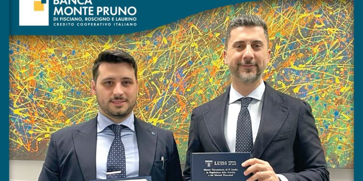 Formazione d’eccellenza per il giovane dipendente della BCC Monte Pruno: Santino Landi completa il Master alla Luiss School of Law