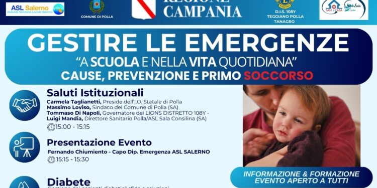 Gestire le Emergenze: un incontro formativo a Polla per la prevenzione e il primo soccorso