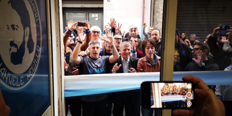 Apre il Club del Napoli a Sapri in onore di Emanuele Melillo, giovane tifoso partenopeo morto sul lavoro