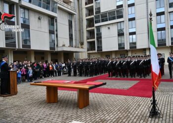 Giuramento solenne a Salerno: 34 Vice Brigadieri Carabinieri giurano fedeltà alla Repubblica Italiana
