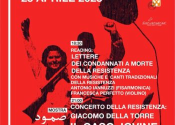 25 aprile ad Agropoli: incontro tra resistenza partigiana e palestinese. Valerio Jovine e Nicola Caso in concerto