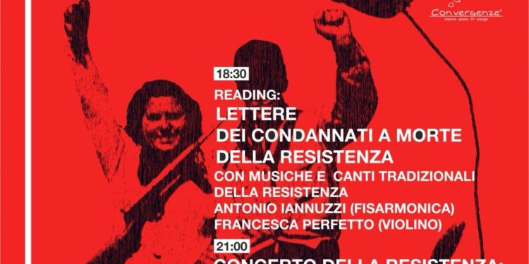 25 aprile ad Agropoli: incontro tra resistenza partigiana e palestinese. Valerio Jovine e Nicola Caso in concerto
