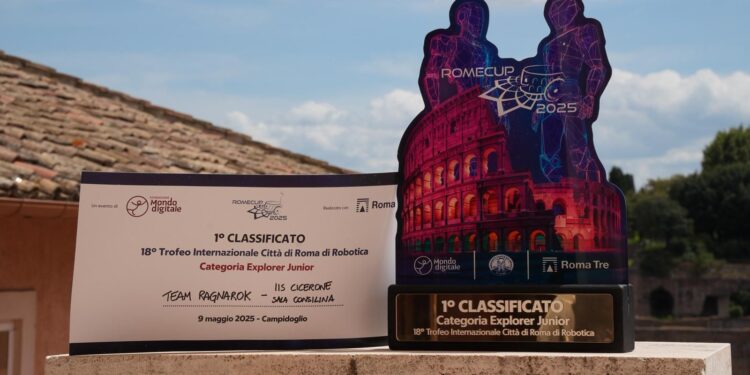 Robotica internazionale: pioggia di premi per gli studenti del “Cicerone” alla RomeCup