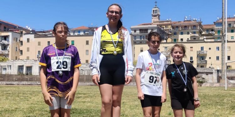 Atletica leggera: la Podistica Pollese brilla alle gare regionali esordienti con 4 medaglie