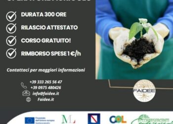 Confesercenti Vallo di Diano informa: corso per Operatore Agricolo con Faidee