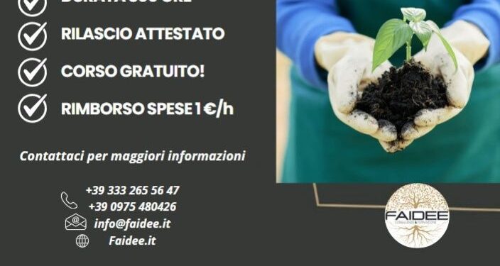 Confesercenti Vallo di Diano informa: corso per Operatore Agricolo con Faidee