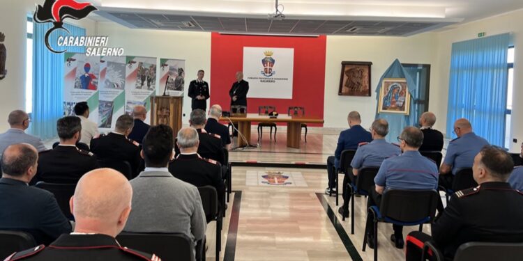 Visita pastorale dell’Arcivescovo Bellandi al comando provinciale Carabinieri di Salerno