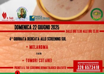 Giornata della prevenzione dermatologica a Pantano di Teggiano: screening gratuito domenica 22 Giugno