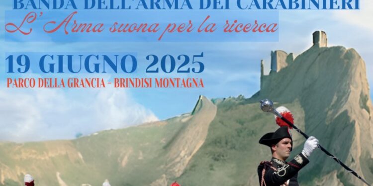 La Banda dell’Arma dei Carabinieri si esibisce nel Parco della Grancia di Brindisi di Montagna
