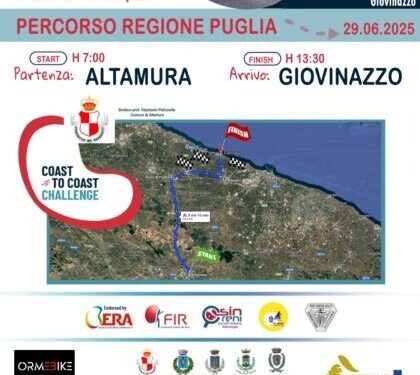 La ciclopedalata europea per la salute dei reni e la pace fa tappa a Sant’Arsenio il 28 giugno