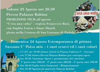 Sassano celebra le sue radici: XV Festa dell’Emigrante tra cinema, arte e musica