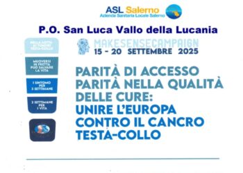 Al “San Luca” di Vallo della Lucania, visite gratuite per la campagna di prevenzione contro i tumori testa-collo