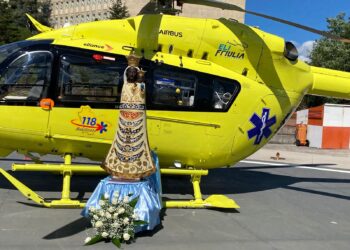 La Madonna di Loreto benedice il DEU 118dell’Asp Basilicata: commozione e preghiera all’elisuperficie