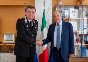 Basilicata. Il presidente Bardi riceve il nuovo comandante Legione Carabinieri