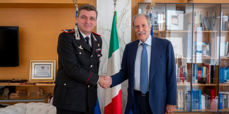 Basilicata. Il presidente Bardi riceve il nuovo comandante Legione Carabinieri
