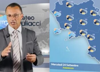 Previsioni meteo a cura del tecnico meteorologo Giuseppe Stabile