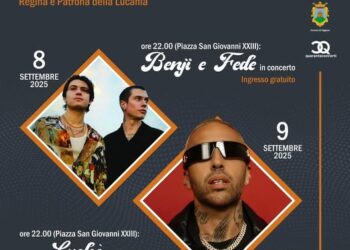 Madonna di Viggiano, per la festa della Patrona della  Basilicata i concerti di Benji & Fede e Luchè