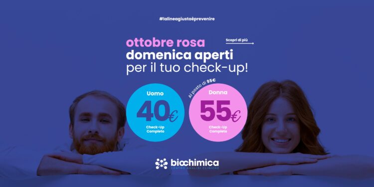  Centri Biochimica aperti di domenica per il tuo check-up: prevenzione accessibile a tutti nell’ambito dell’Ottobre Rosa