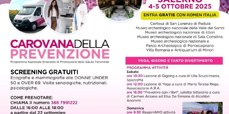 Da Salerno al via gli appuntamenti  in Campania della Race for the Cure 2025