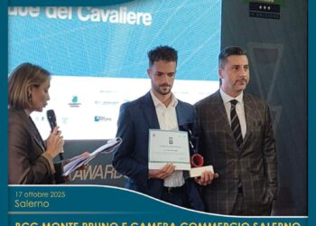 Il Direttore Generale della Banca Monte Pruno alla cerimonia di consegna degli “Asi Awards” a Salerno