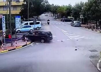 Bellizzi, tragedia sfiorata. Auto salta una rotatoria e piomba sul marciapiede