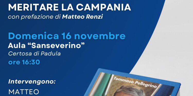 Regionali. Matteo Renzi a Padula per sostenere Tommaso Pellegrino