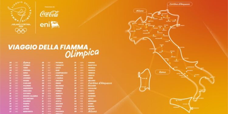 La Basilicata accoglie la Fiamma Olimpica: tre giorni di eventi e celebrazioni tra Maratea, Potenza e Matera