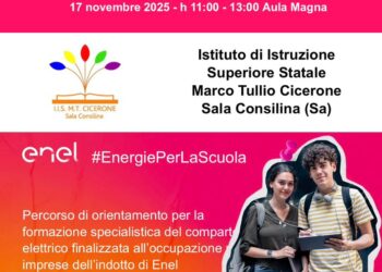 Sala Consilina, Open Day “#EnergiePerLaScuola”: opportunità di formazione e lavoro nel settore elettrico