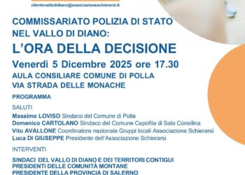 Commissariato di Polizia nel Vallo di Diano: a Polla l’incontro decisivo per il futuro del territorio