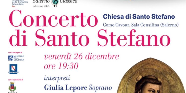 Concerto di Santo Stefano a Sala Consilina: musica d’autore e solidarietà nella Chiesa di Corso Cavour