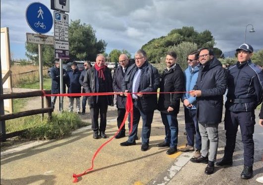 Ascea Marina: inaugurati i lavori della nuova pista ciclabile in località “Scogliera”