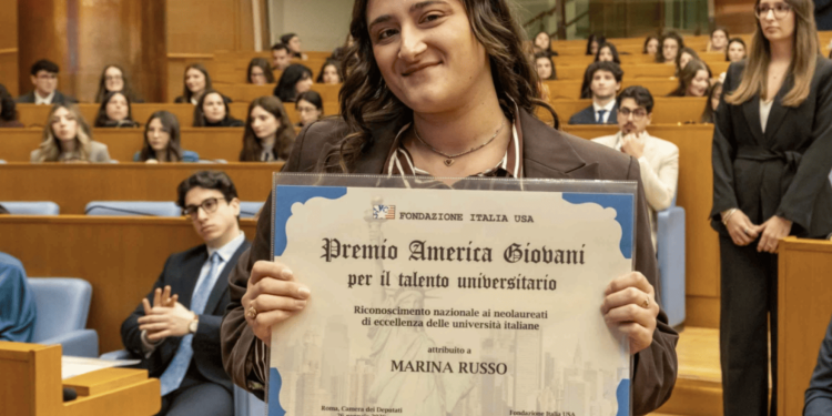 Marina Russo di Sala Consilina premiata come eccellenza accademica alla Camera dei Deputati