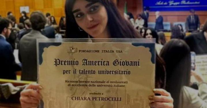 Chiara Petrocelli, ex studentessa del “Cicerone”, tra le migliori neolaureate d’Italia