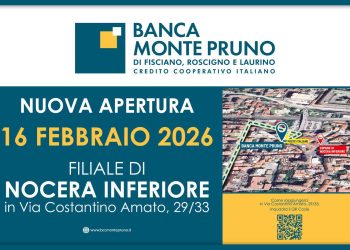 BCC Monte Pruno apre nell’Agro-nocerino sarnese. Il 16 febbraio taglio del nastro della nuova Filiale a Nocera Inferiore