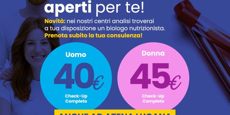 Prevenzione anche di domenica: Biochimica apre le porte il 22 febbraio la novità del biologo nutrizionista gratuito