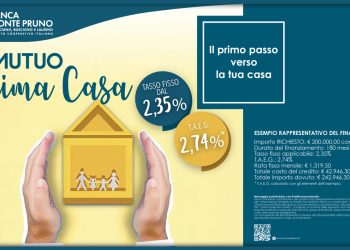 Il Mutuo “Prima Casa” al 2,35% è firmato Banca Monte Pruno