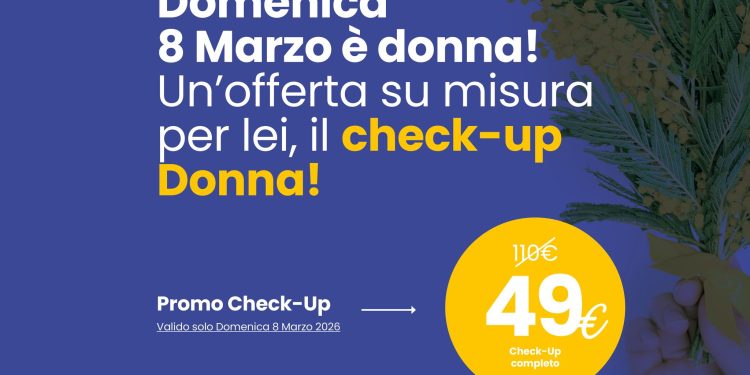 Festa della Donna, check-up completo a 49 euro: apertura straordinaria l’8 marzo nei centri Biochimica