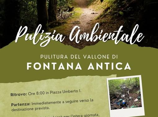Sabato 28 marzo a Sala Consilina giornata di pulizia ambientale