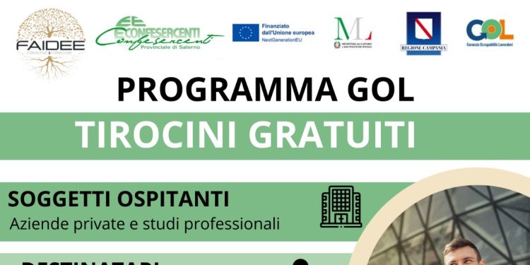 Confesercenti Vallo di Diano: ultimi giorni per attivare i tirocini del Programma GOL