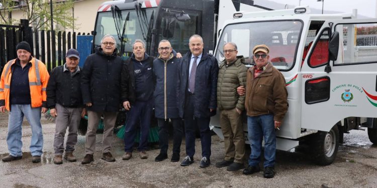 Nuovo automezzo a Polla per la raccolta di rifiuti di apparecchiature elettriche ed elettroniche