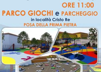 A Polla la posa della prima pietra del nuovo parco giochi e del parcheggio in località Cristo Re