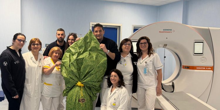 Ad Auletta si sta facendo gol per Samuele e dalla Radiologia del “Curto” arriva un uovo di Pasqua di 5 chili