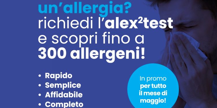 Allergie, a maggio ALEX² Test in promozione nei Centri Analisi Biochimica
