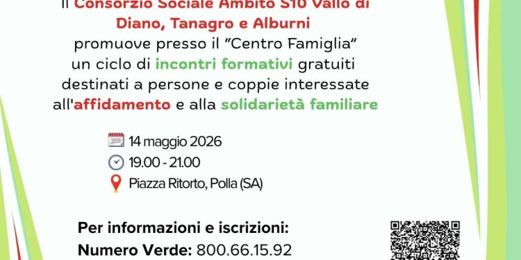 Consorzio Sociale Vallo di Diano, al via il percorso gratuito sull’affido familiare