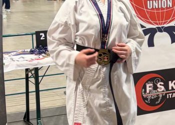 Enza Coletta, di Caggiano, conquista l’argento al Campionato Italiano Libertas di karate