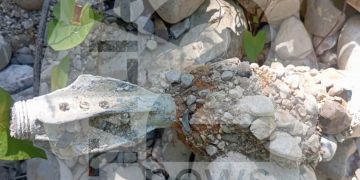 Ordigno bellico trovato sulla riva del Tanagro ad Auletta
