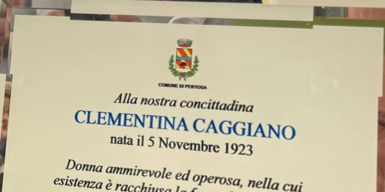 Pertosa piange la nonna del Vallo di Diano. A 103 anni l’ultimo saluto a Clementina